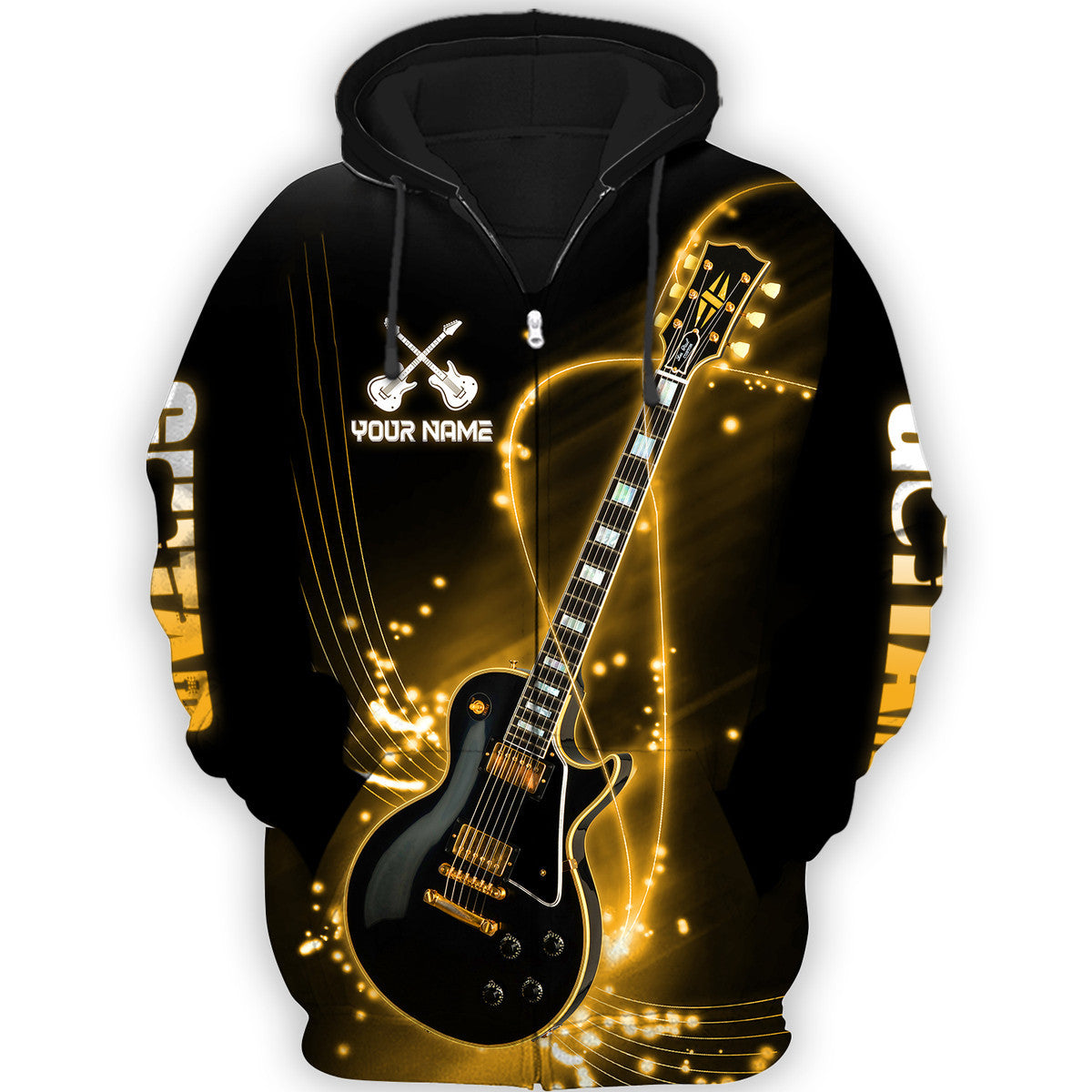 Personalized Name Electric Guitar All Over Printed Unisex Shirt