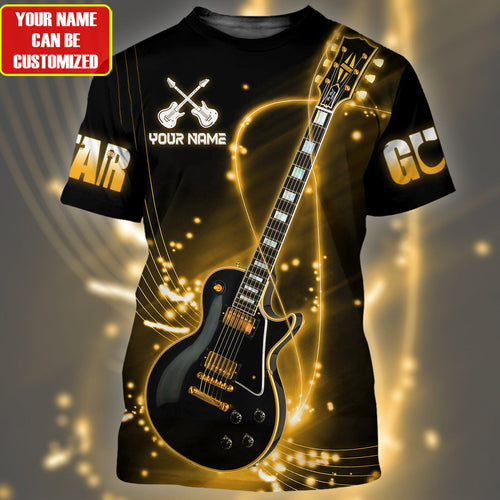 Personalized Name Electric Guitar All Over Printed Unisex Shirt