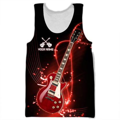 Personalized Name Electric Guitar 11 All Over Printed Unisex Shirt