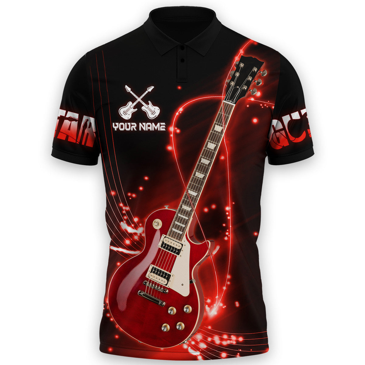 Personalized Name Electric Guitar 11 All Over Printed Unisex Shirt