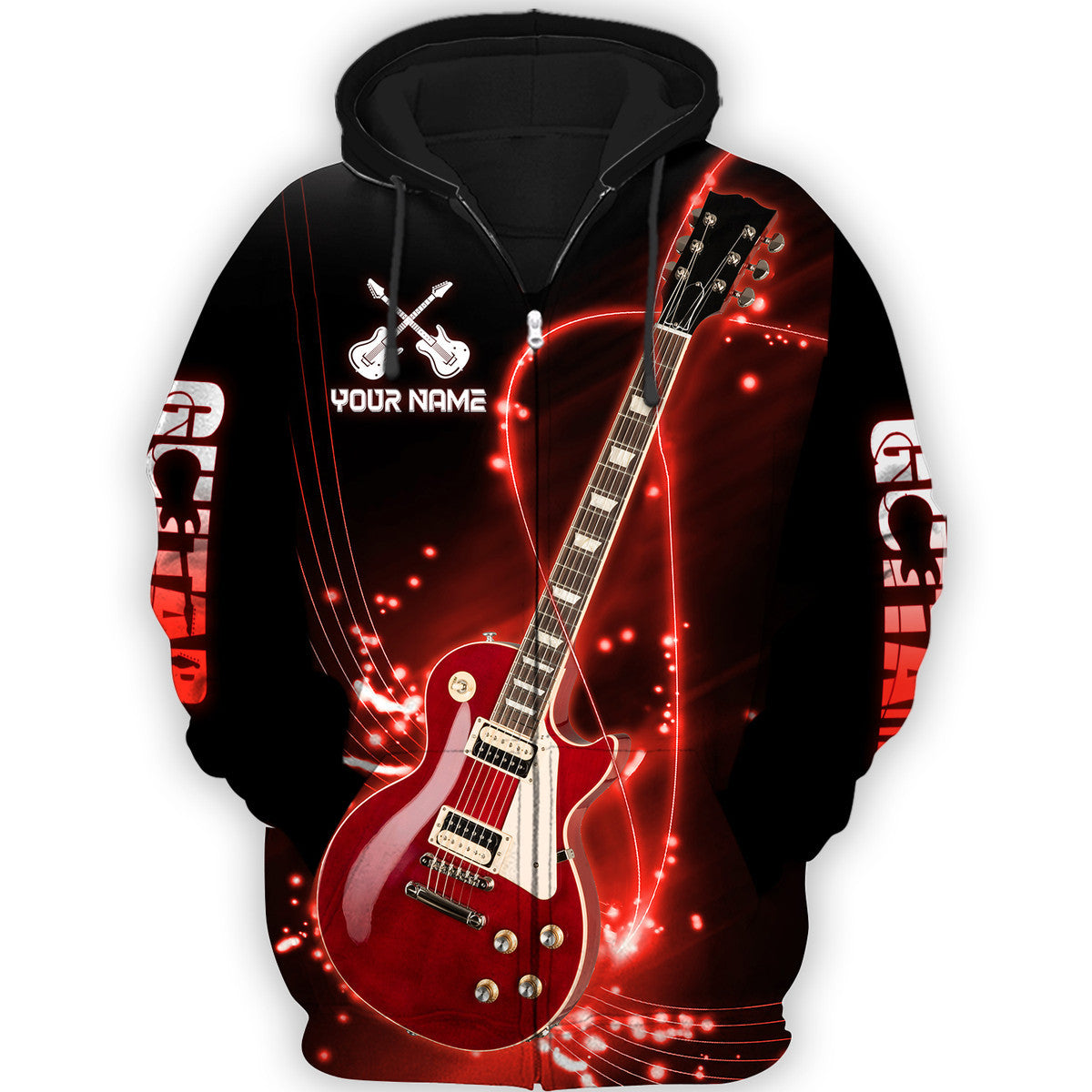 Personalized Name Electric Guitar 11 All Over Printed Unisex Shirt