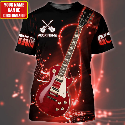 Personalized Name Electric Guitar 11 All Over Printed Unisex Shirt
