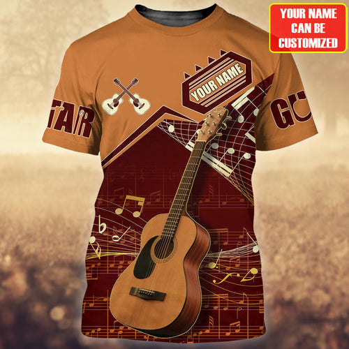 Personalized Name Guitar NP6 All Over Printed Unisex Shirt