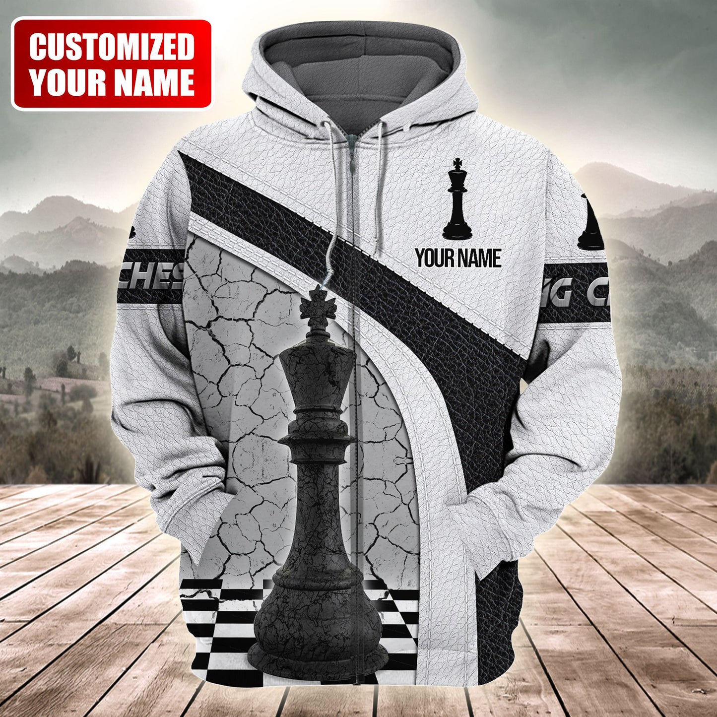 Personalized name King Chess All Over Printed Unisex Shirt