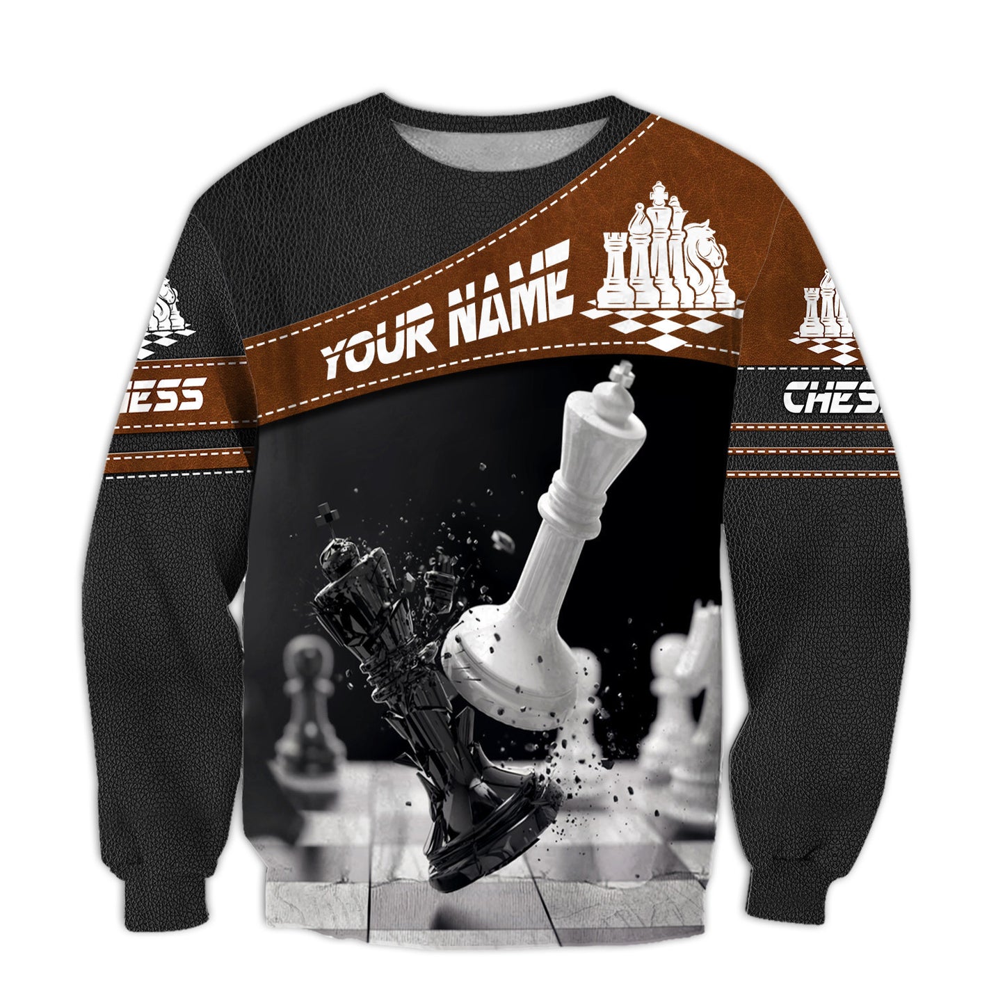 Personalized Name Chess Art All Over Printed Unisex Shirt