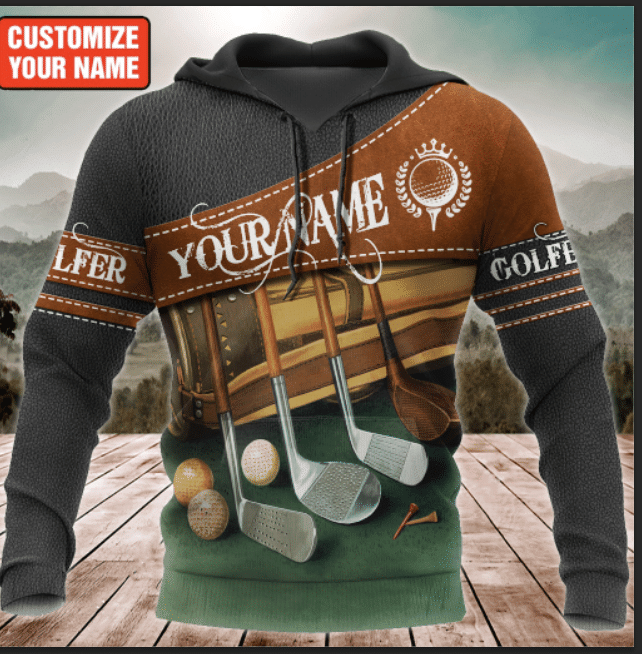 Personalized Name Golf All Over Printed Unisex Shirt
