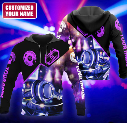 Personalized Name DJ Disc Jockey All Over Printed Unisex Shirt