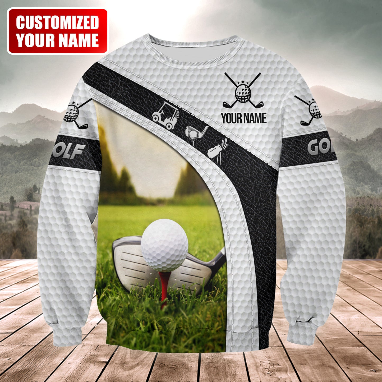 Personalized Name Golf Q2 All Over Printed Unisex Shirt
