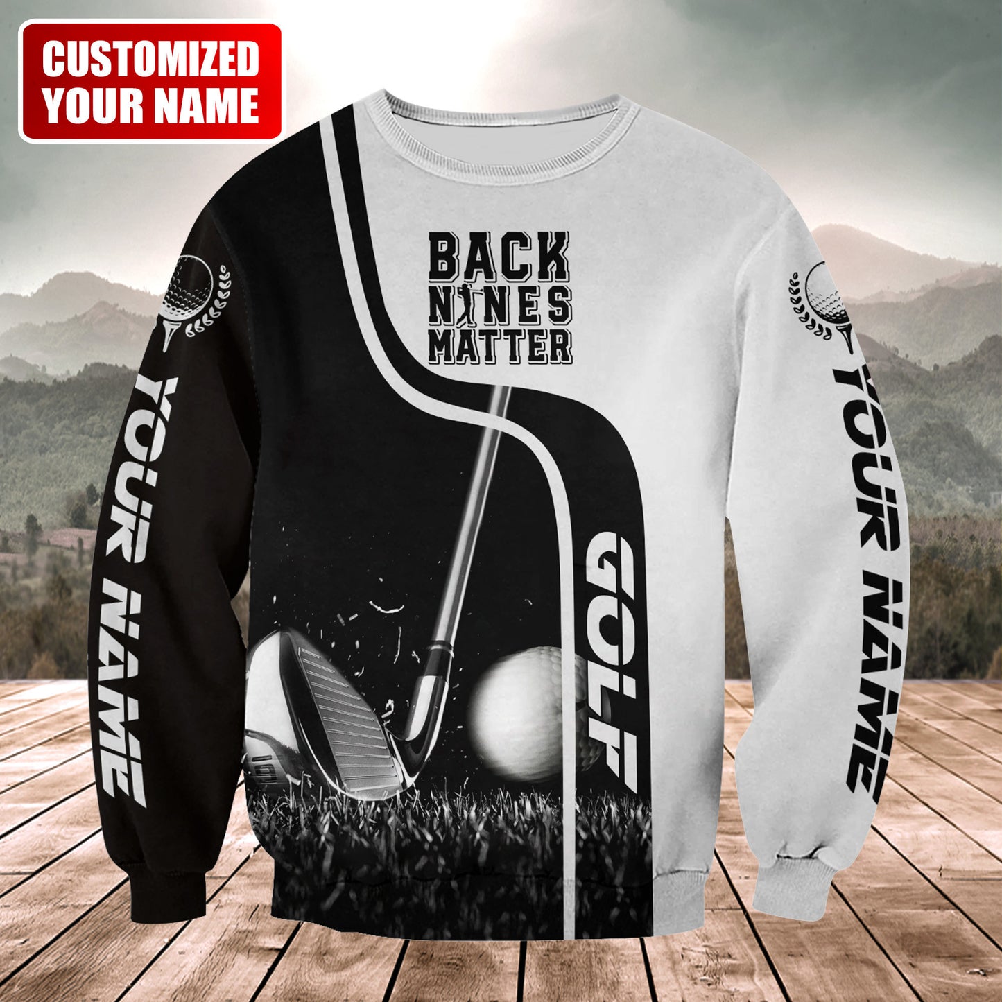 Personalized Name Golf Back Nine Matter All Over Printed Unisex Shirt