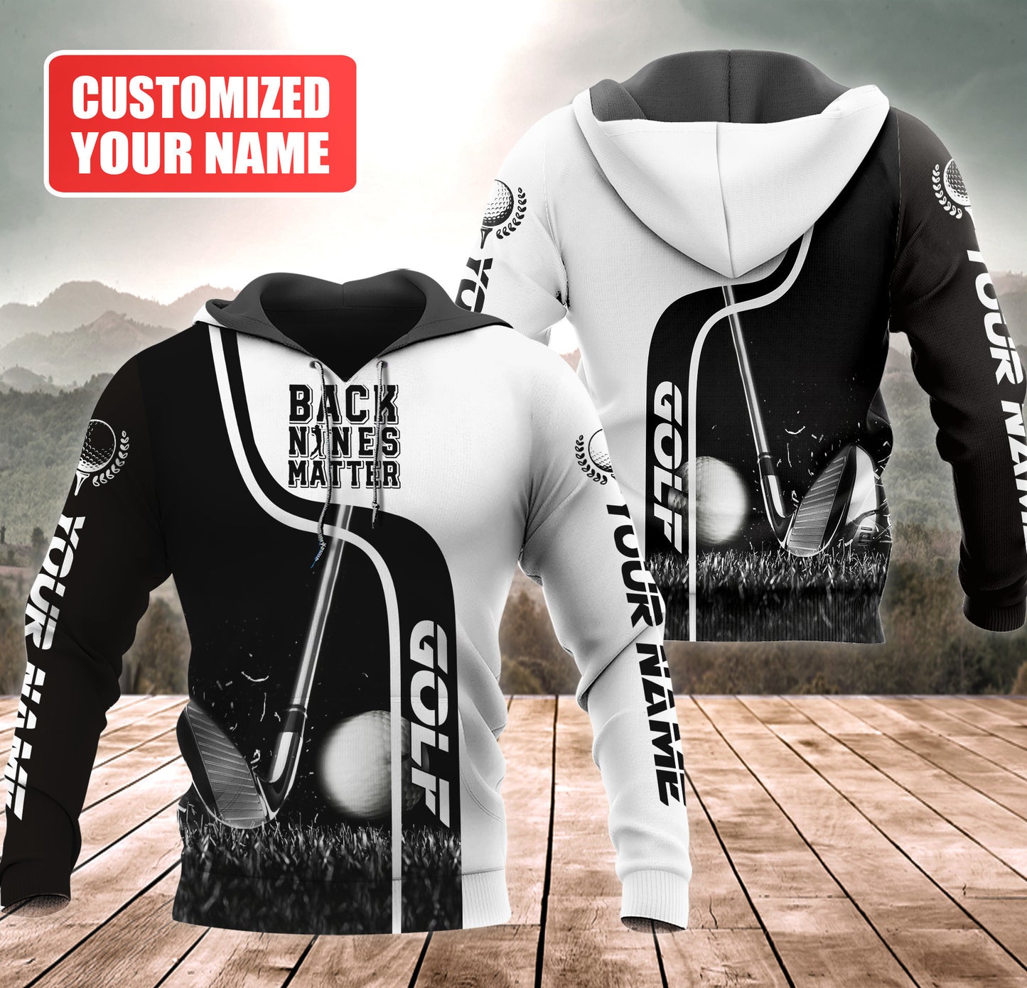 Personalized Name Golf Back Nine Matter All Over Printed Unisex Shirt