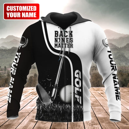 Personalized Name Golf Back Nine Matter All Over Printed Unisex Shirt