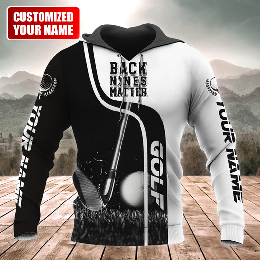 Personalized Name Golf Back Nine Matter All Over Printed Unisex Shirt