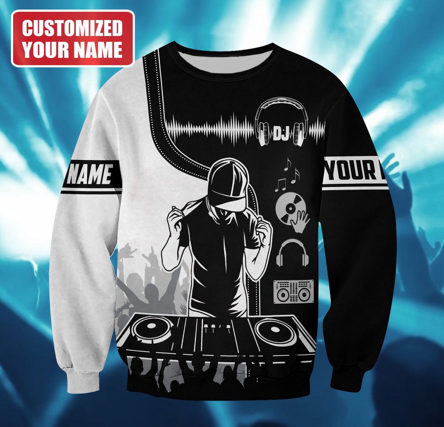 Personalized Name DJ Disc Jockey Q7 All Over Printed Unisex Shirt Q050405
