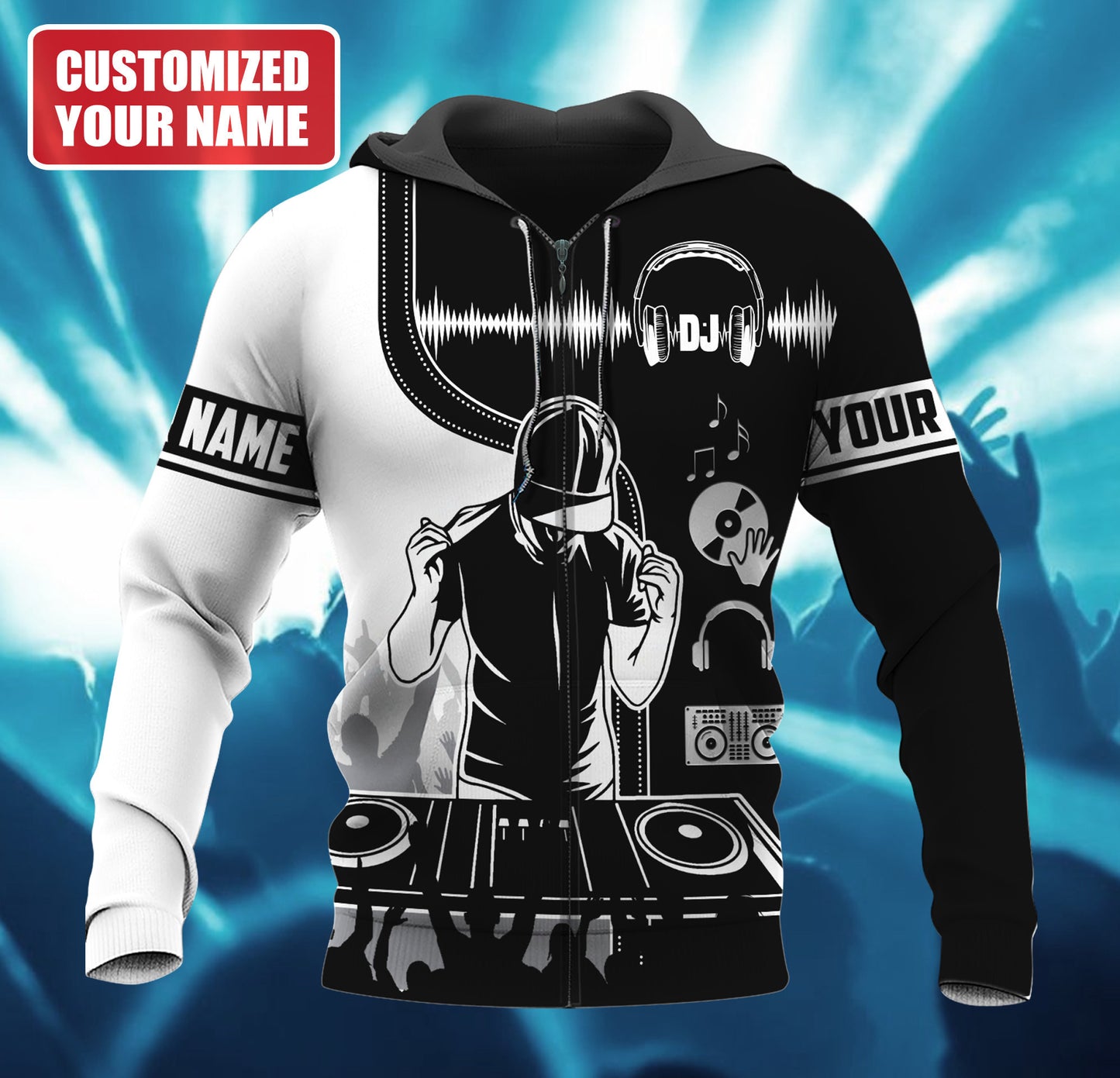 Personalized Name DJ Disc Jockey Q7 All Over Printed Unisex Shirt Q050405