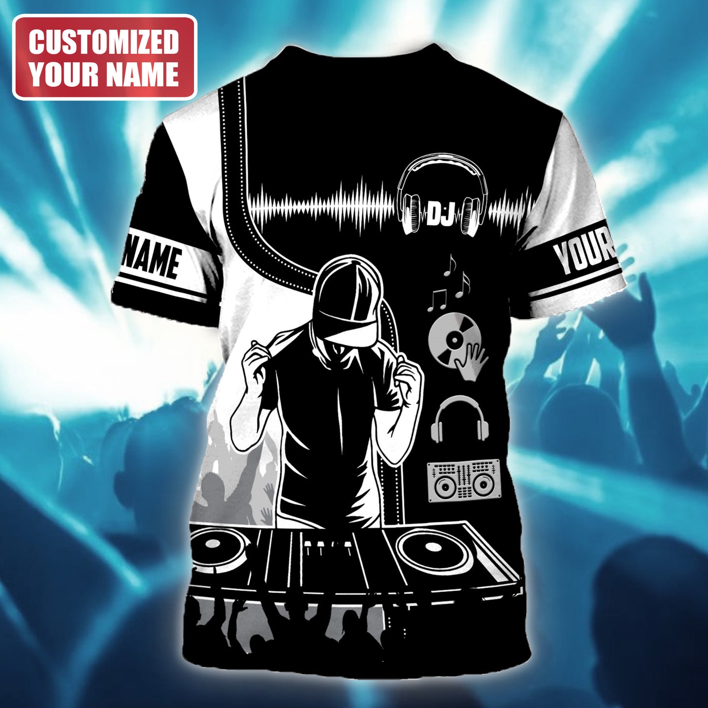 Personalized Name DJ Disc Jockey Q7 All Over Printed Unisex Shirt Q050405