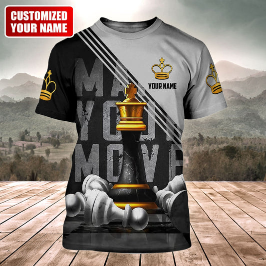 Personalized Name King Chess Q3 All Over Printed Unisex Shirt