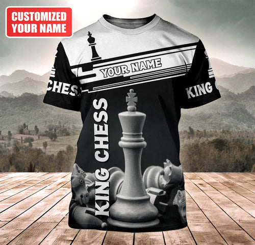 Personalized Name King Chess Q5 All Over Printed Unisex Shirt