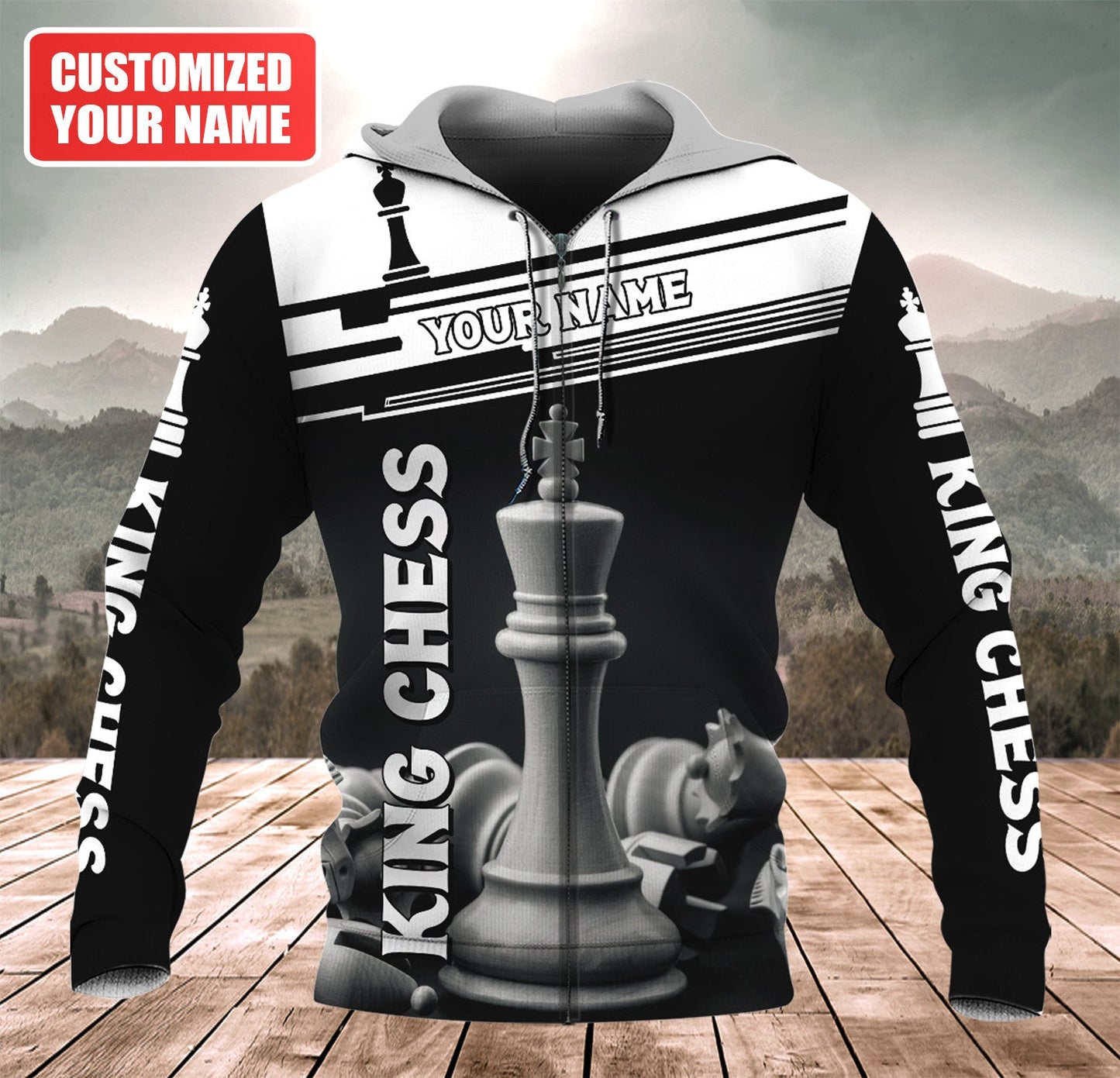 Personalized Name King Chess Q5 All Over Printed Unisex Shirt