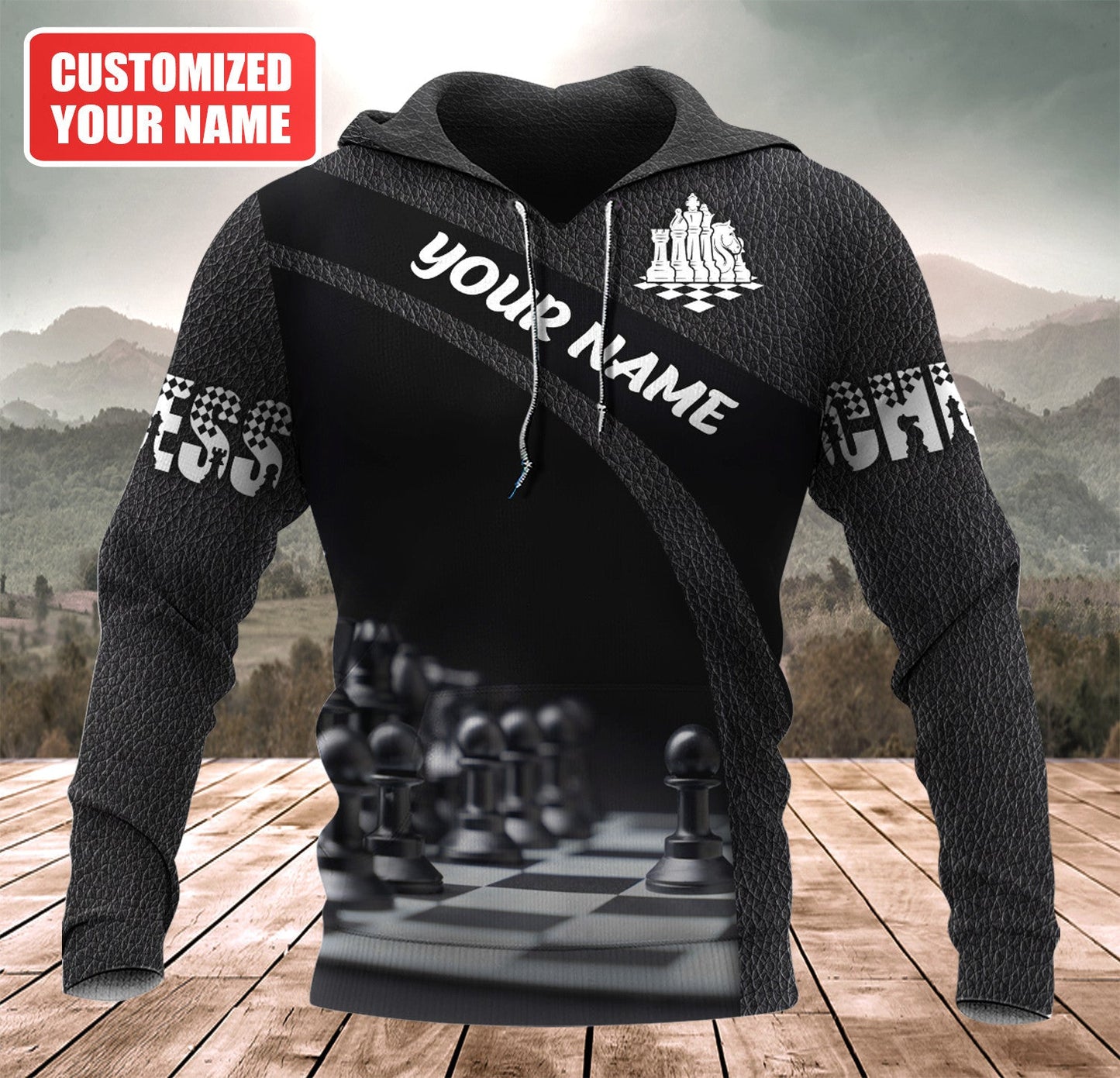 Personalized Name Chess Q4 All Over Printed Unisex Shirt