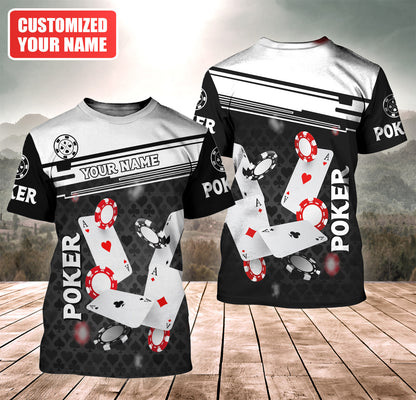 Personalized Name Poker Q9 All Over Printed Unisex Shirt