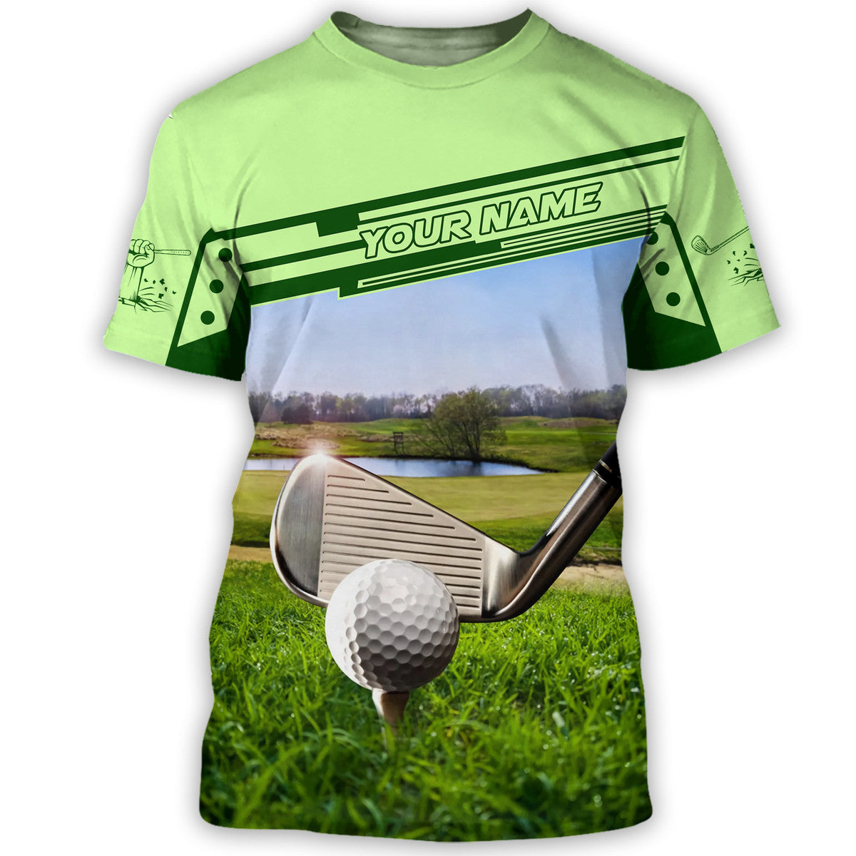 Personalized Name Golf Q9 All Over Printed Unisex Shirt