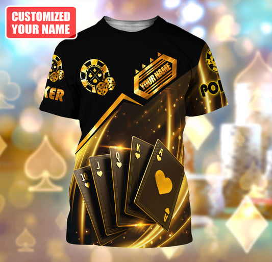 Personalized Name Poker Q12 All Over Printed Unisex Shirt