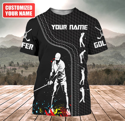 Personalized Name Golf Q12 All Over Printed Unisex Shirt