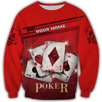 Personalized Name Poker Q13 All Over Printed Unisex Shirt