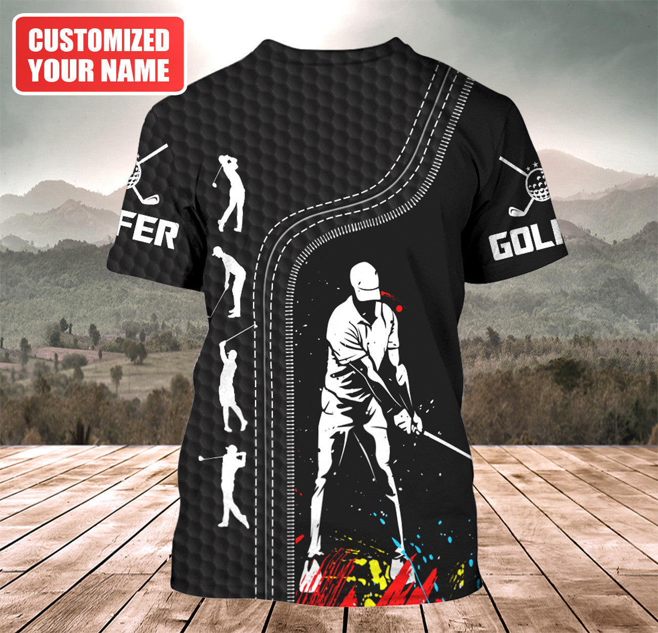 Personalized Name Golf Q12 All Over Printed Unisex Shirt