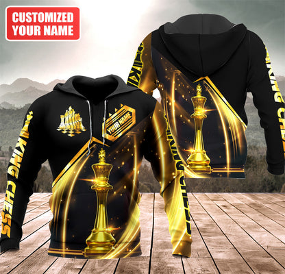 Personalized Name King Chess Luxury All Over Printed Unisex Shirt