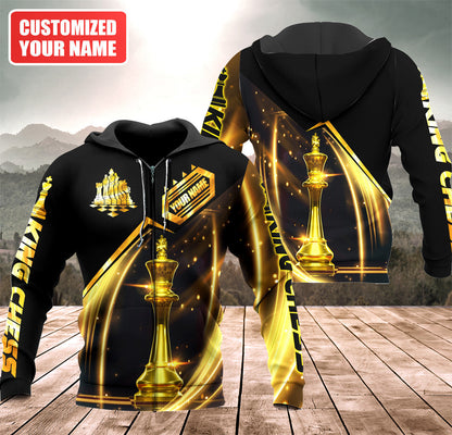 Personalized Name King Chess Luxury All Over Printed Unisex Shirt