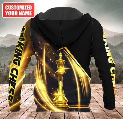 Personalized Name King Chess Luxury All Over Printed Unisex Shirt