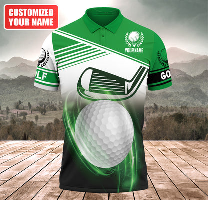 Personalized Name Golf Q15 All Over Printed Unisex Shirt