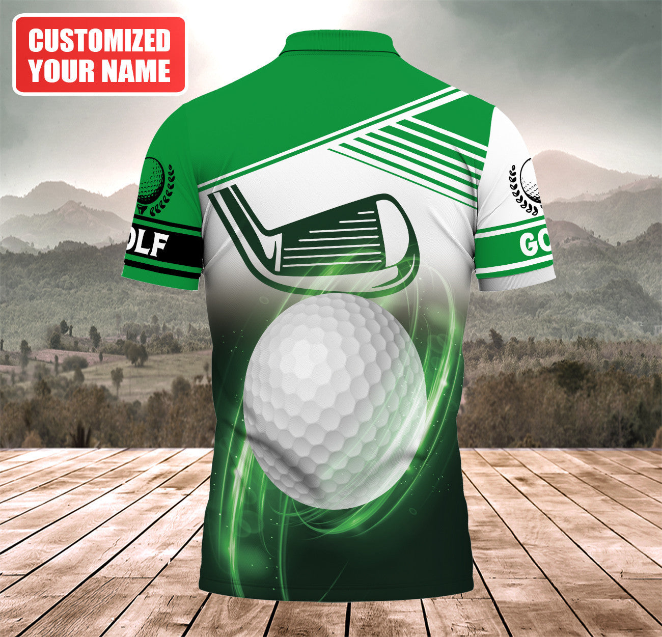 Personalized Name Golf Q15 All Over Printed Unisex Shirt