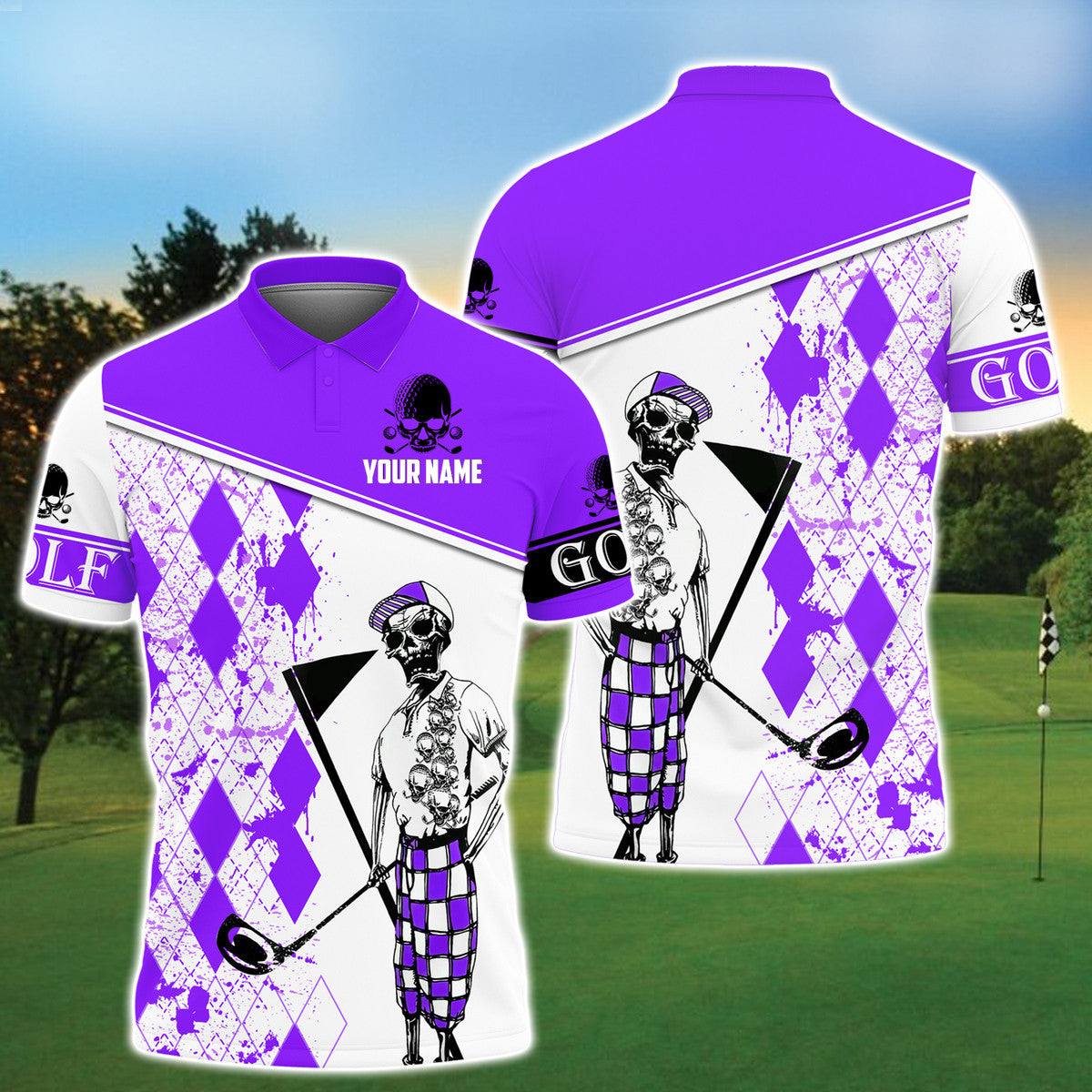 Personalized Name Golf All Over Printed Unisex Shirt - LP06