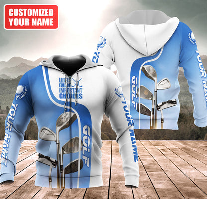 Personalized Name Golf Life Is Full Of Important Choices All Over Printed Unisex Shirt