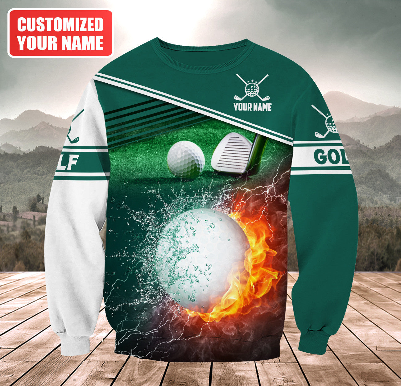 Personalized Name Golf Q20 All Over Printed Unisex Shirt