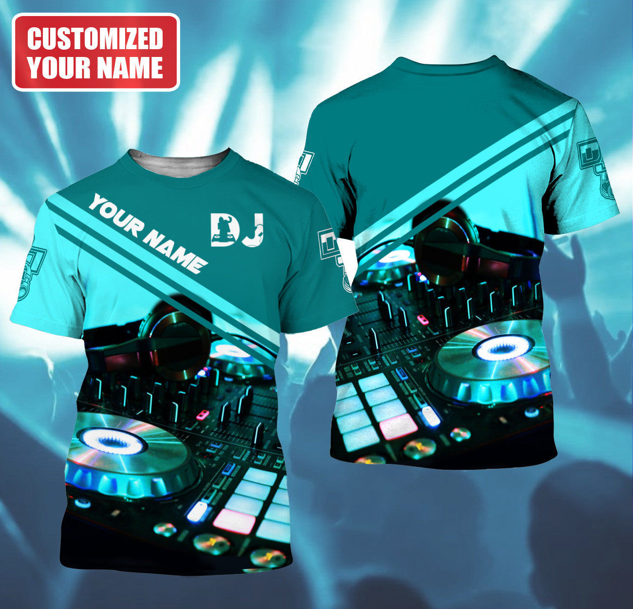 Personalized Name DJ Disc Jockey Q38 All Over Printed Unisex Shirt