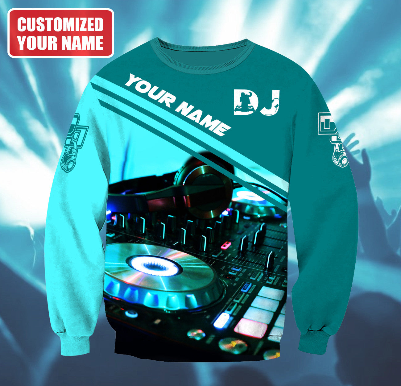 Personalized Name DJ Disc Jockey Q38 All Over Printed Unisex Shirt