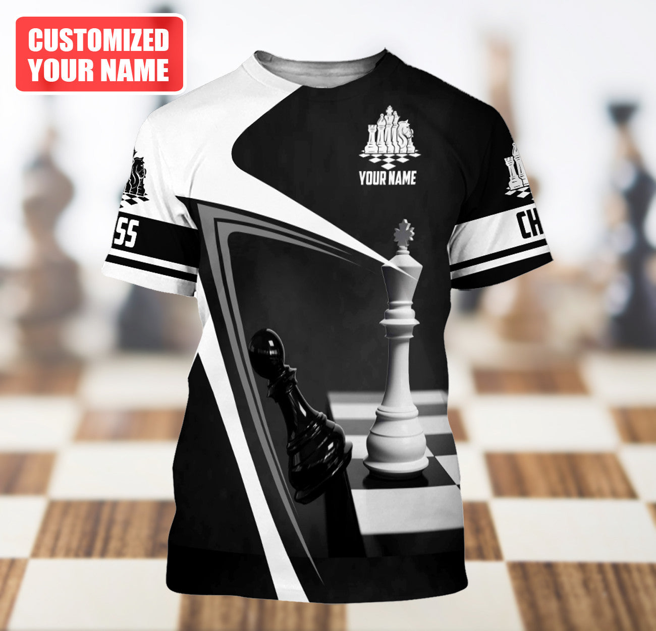 Personalized Name Chess Q6 All Over Printed Unisex Shirt