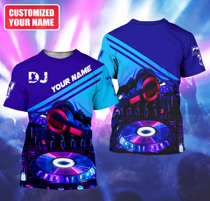 Personalized Name DJ Disc Jockey Q42 All Over Printed Unisex Shirt