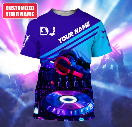 Personalized Name DJ Disc Jockey Q42 All Over Printed Unisex Shirt