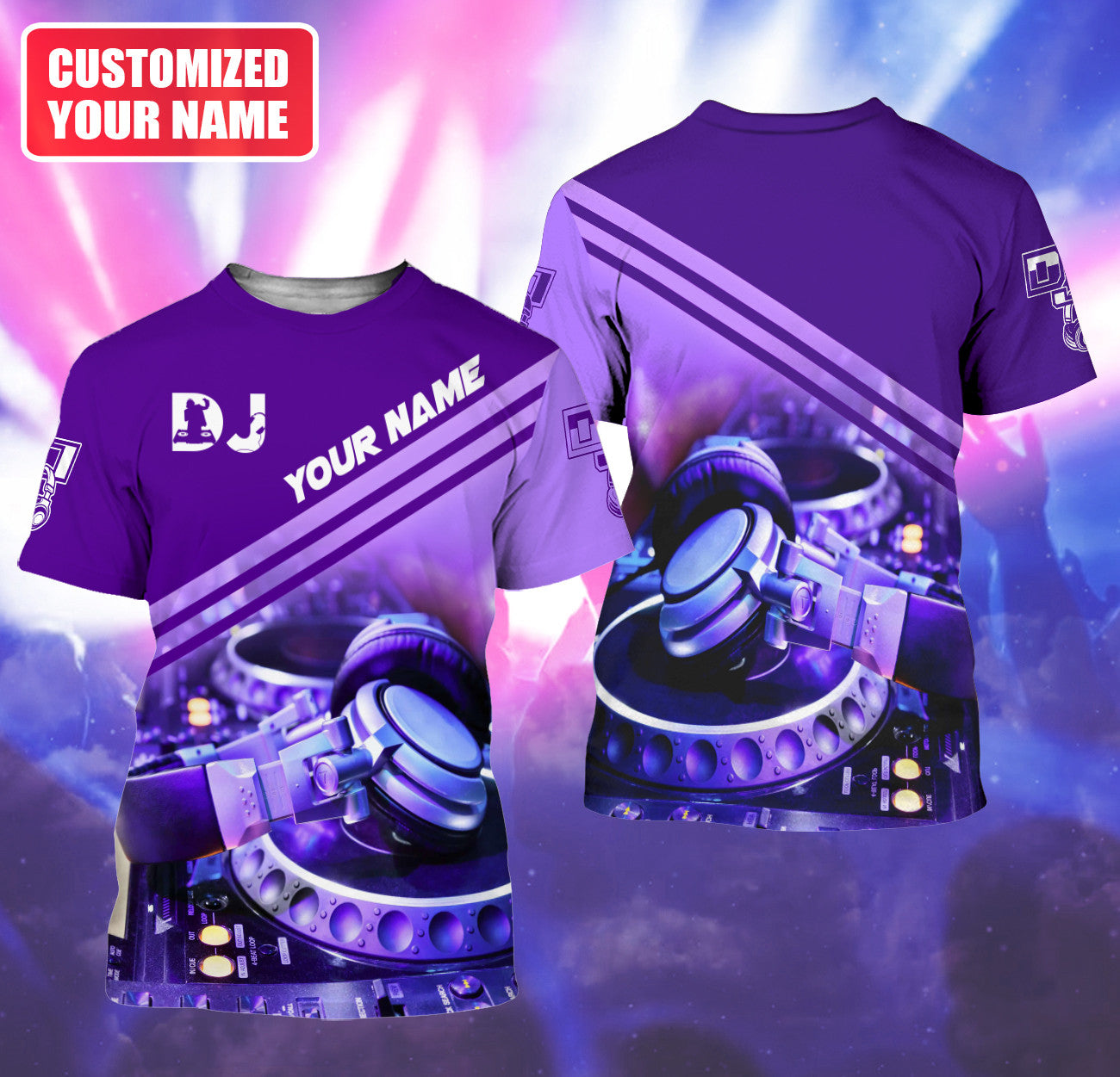 Personalized Name DJ Disc Jockey Q43 All Over Printed Unisex Shirt