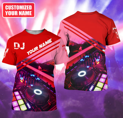 Personalized Name DJ Disc Jockey Q52 All Over Printed Unisex Shirt