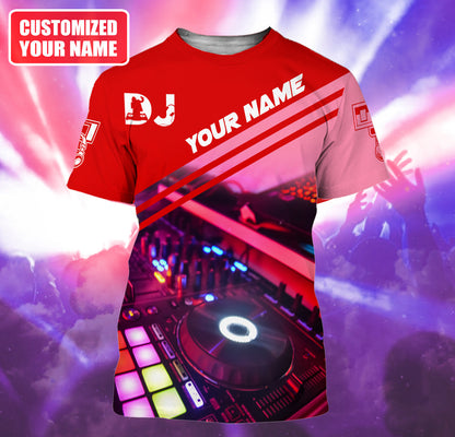 Personalized Name DJ Disc Jockey Q52 All Over Printed Unisex Shirt