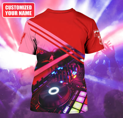 Personalized Name DJ Disc Jockey Q52 All Over Printed Unisex Shirt