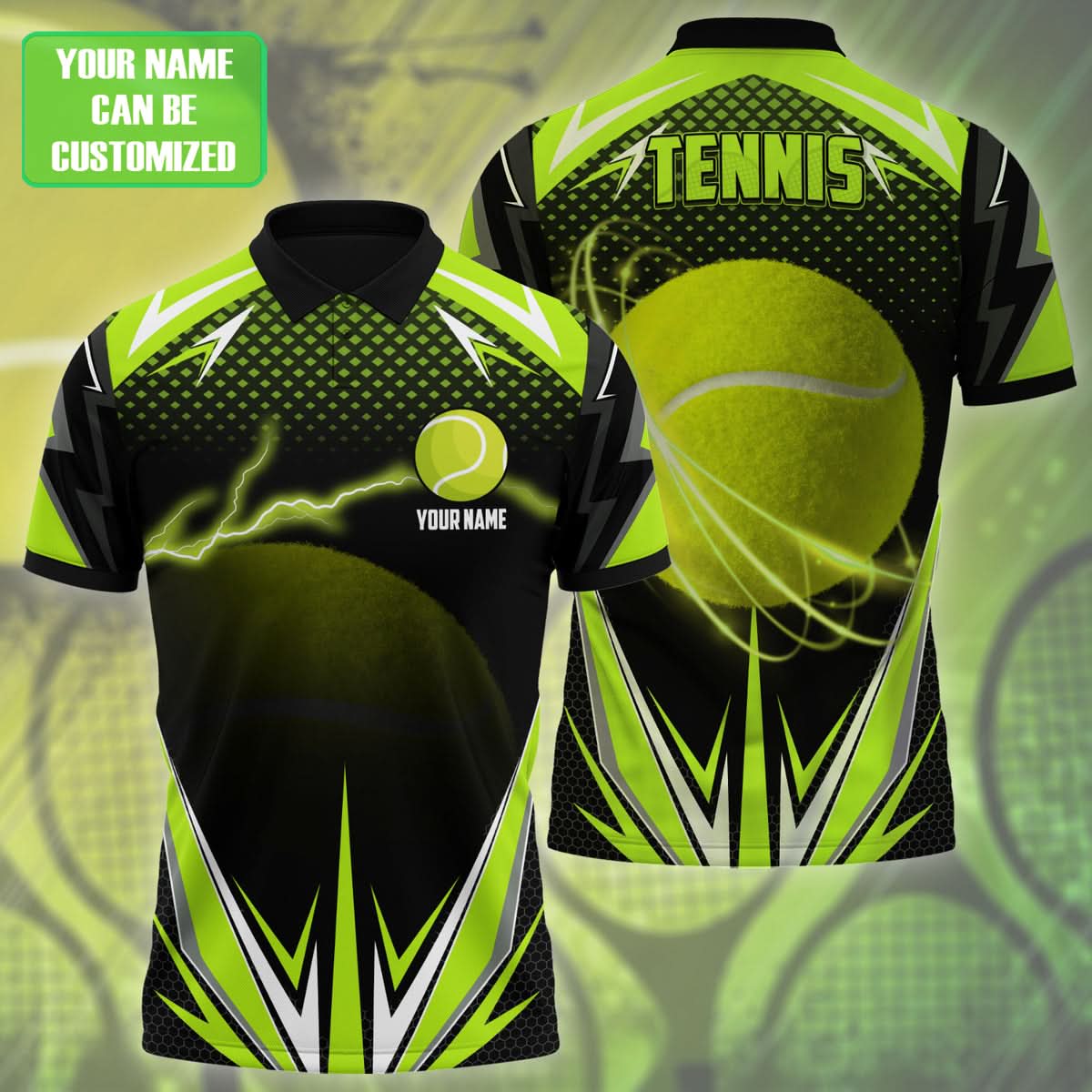 Personalized Name Tennis 16 All Over Printed Unisex Shirt