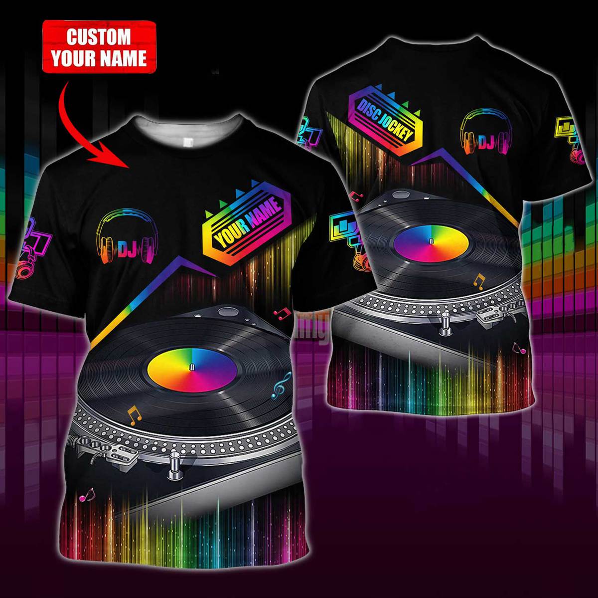 Personalized Name DJ37 All Over Printed Unisex Shirt - YL97