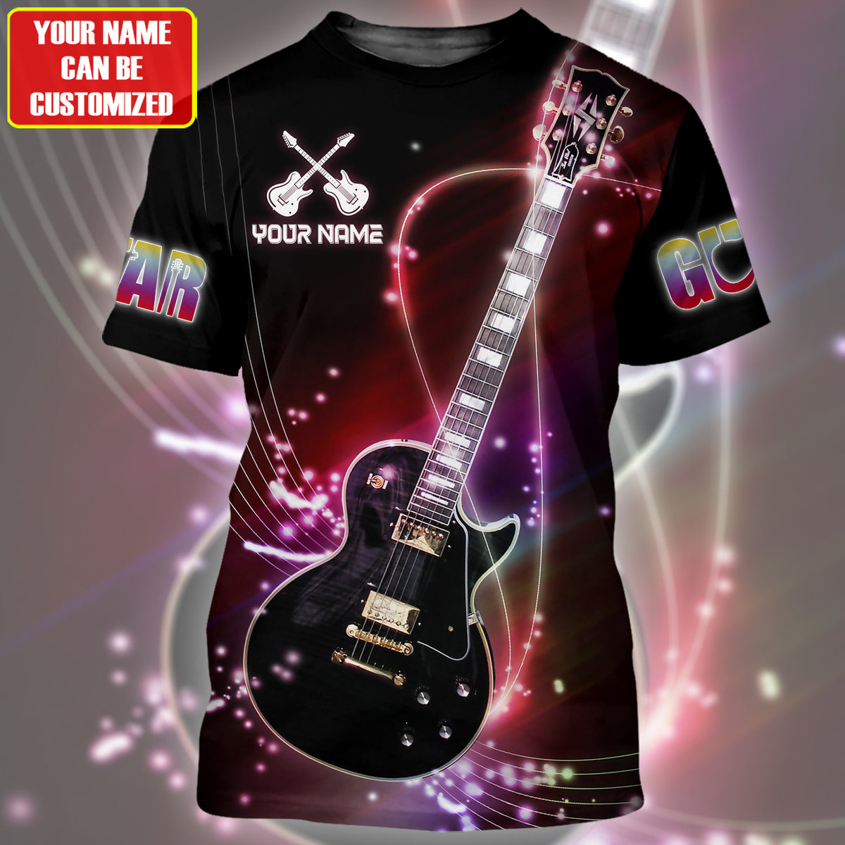 Personalized Name Electric Guitar 12 All Over Printed Unisex Shirt - YL97